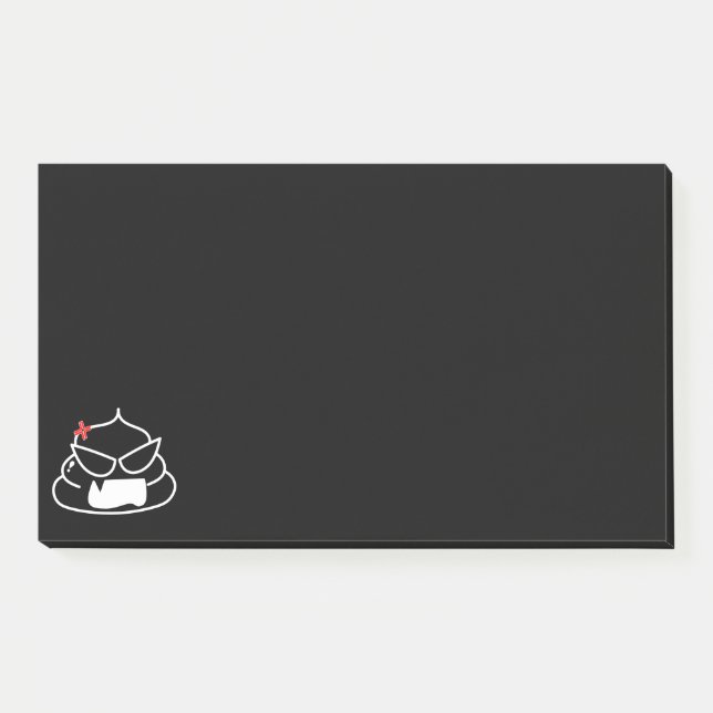 Angry Poop - Brootsch the PooPoo Post-it Notes (Front)