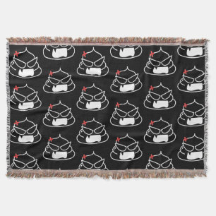 Angry Poop - Brootsch the PooPoo Throw Blanket