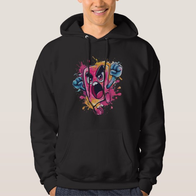 Angry Popsicle Screaming Graphic Hoodie (Front)