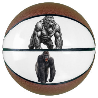 Angry Powerful Gorilla Basketball