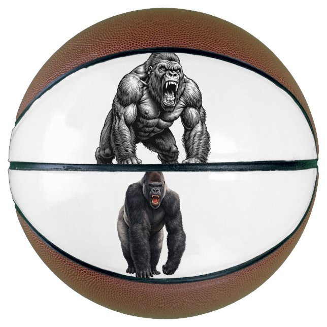Angry Powerful Gorilla Basketball (Front)