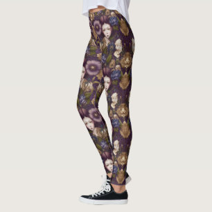 Angry Princess in the Flower Garden Leggings – Cut