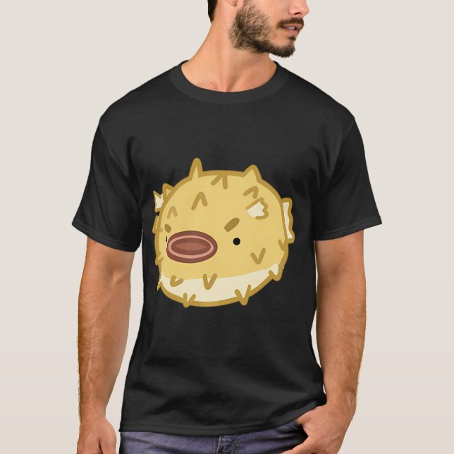 Angry pufferfish - yellow T-Shirt (Front)