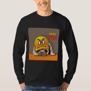 Angry Pug.Cute Pug wears a funny angry hat  Essent T-Shirt