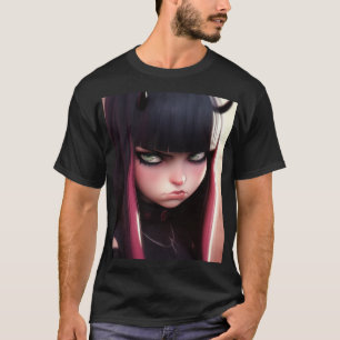 Angry Punk Rocker Girl T-Shirt