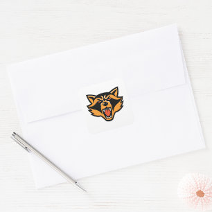 Angry Racoon Square Sticker