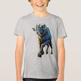 Angry Ram Punching the Golden Gate Bridge Tri-Blend Shirt