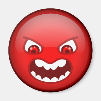 Angry red magnet
