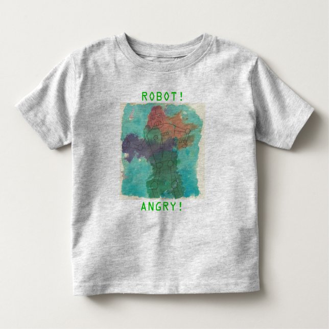 Angry Robot Toddler T-Shirt (Front)