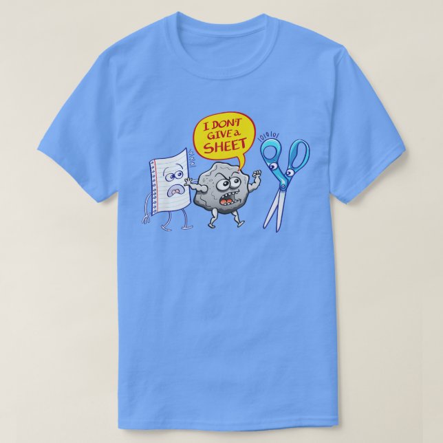 Angry rock doesnt give a sheet of paper to scissor T-Shirt (Design Front)