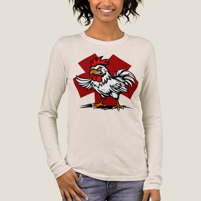 Angry Rooster Tri-Blend Shirt (Front)