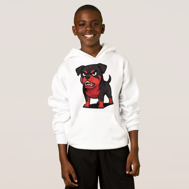 Angry Rottweiler Cartoon Dog  lover gift (Front Full)
