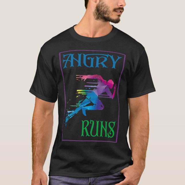 Angry Runs Essential  T-Shirt (Front)