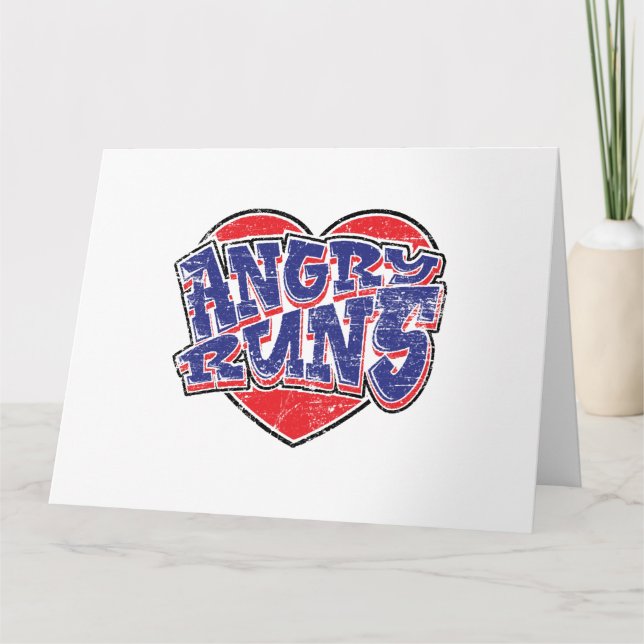 Angry Runs fans design v2  Card (Front)