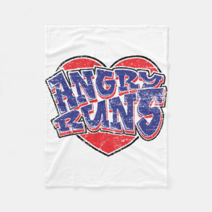 Angry Runs fans design v2 Fleece Blanket