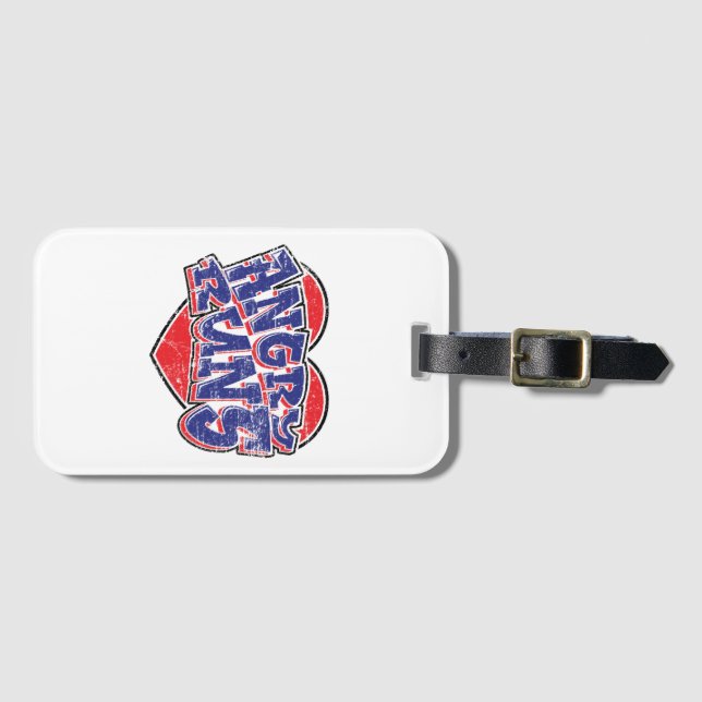 Angry Runs fans design v2  Luggage Tag (Front Horizontal)