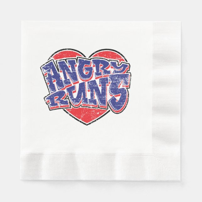 Angry Runs fans design v2  Napkin (Front)