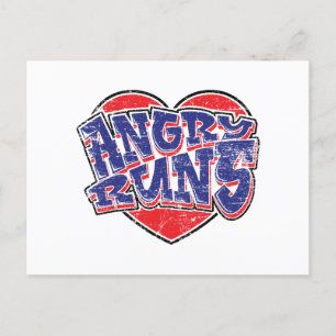 Angry Runs fans design v2  Postcard