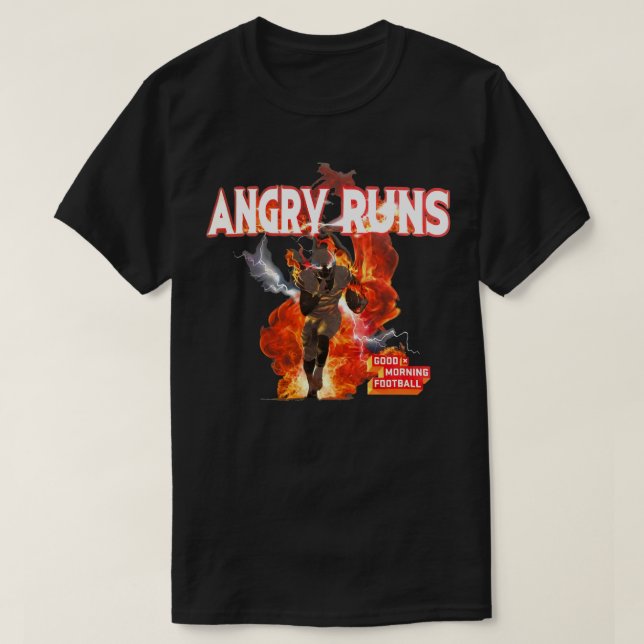 Angry Runs   Good Morning Football Essential T Shi T-Shirt (Design Front)