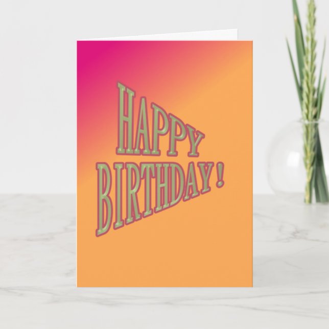 Angry Santa Birthday Christmas greeting card (Front)