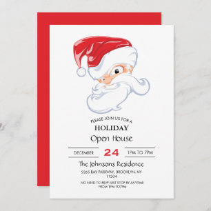 Angry Santa Claus Cartoon               Invitation