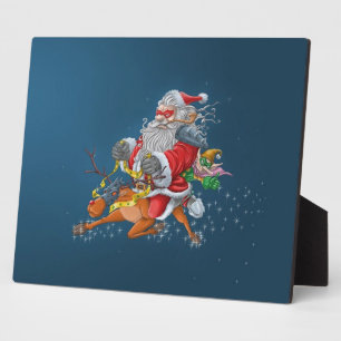 Angry Santa Claus Plaque