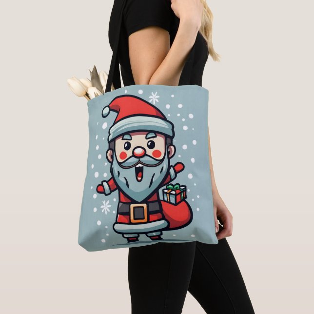angry santa cruz tote bag (Close Up)