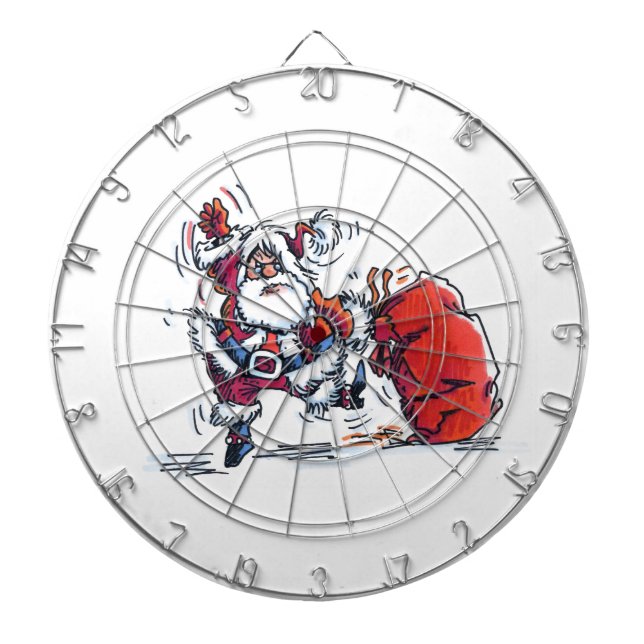 Angry Santa dartboard (Front)