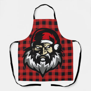 Angry Santa Middle Finger Apron