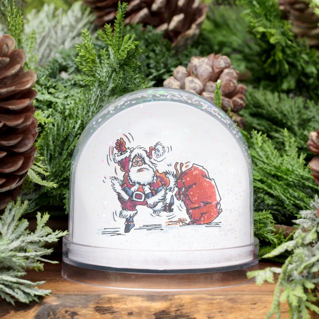 Angry Santa snow globe (Winter)