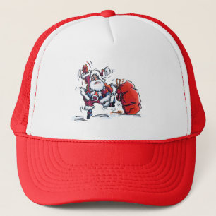 Angry Santa trucker hat