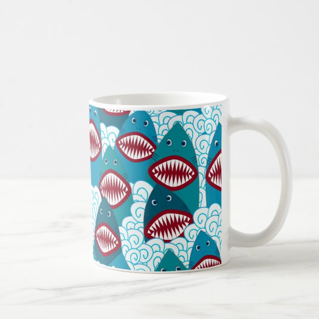 Angry Sharks Coffee Mug (Right)