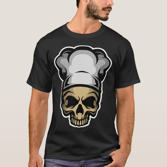 Angry skull chef T-Shirt (Front)