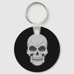 Angry Skull: Vector Illustration: Keychain