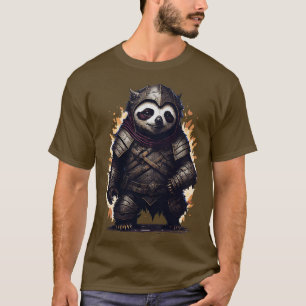 Angry sloth wearing ancient warrior armour T-Shirt