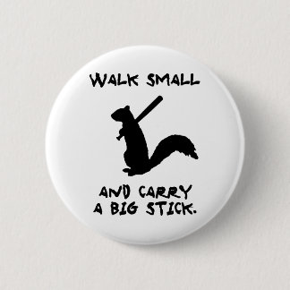 Angry Squirrel: Environment Protector 6 Cm Round Badge