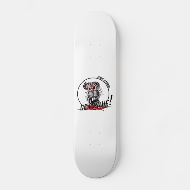 Angry Squirrel Logo Skateboard (Front)