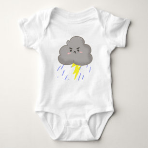 Angry Storm Cloud Baby Bodysuit