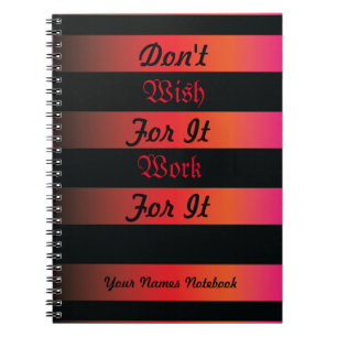 Angry Sunset theme background with black stripes Notebook