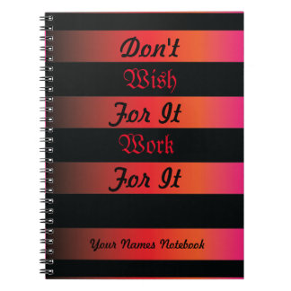 Angry Sunset theme background with black stripes Notebook