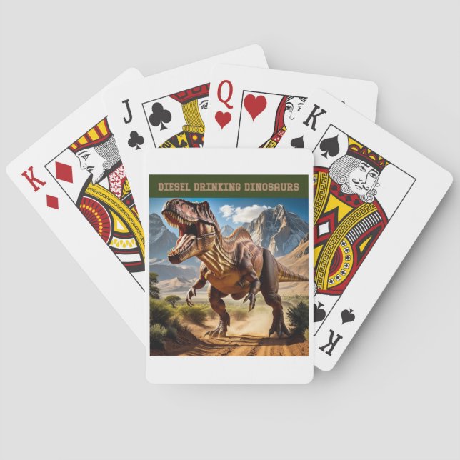 Angry T. Rex Playing Cards (Back)