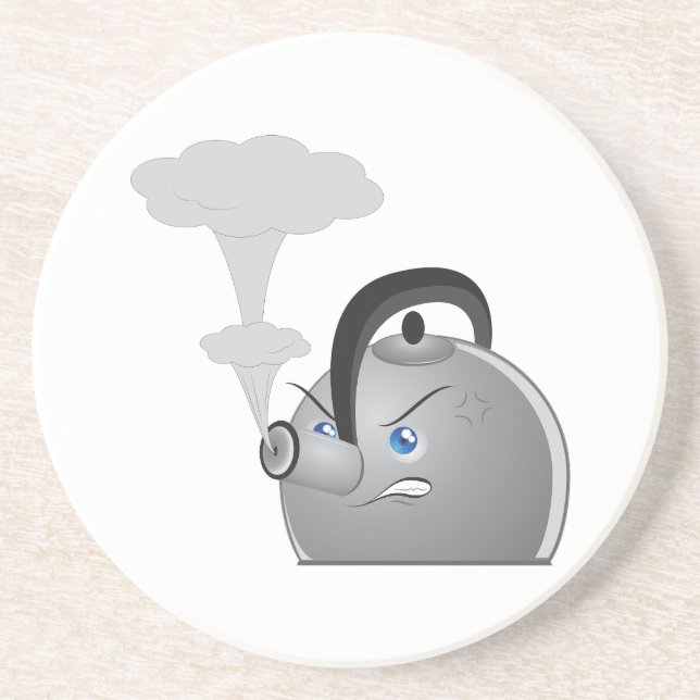 Angry Teapot Coaster (Front)