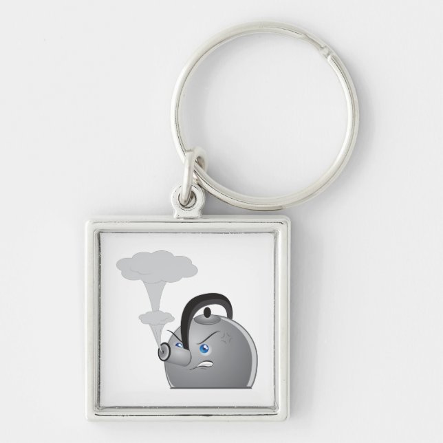 Angry Teapot Key Ring (Front)