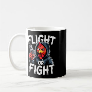 Angry Thug Chicken Flight Or Fight Response Funny Coffee Mug