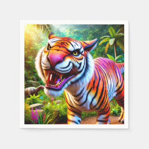 Angry Tiger Napkin