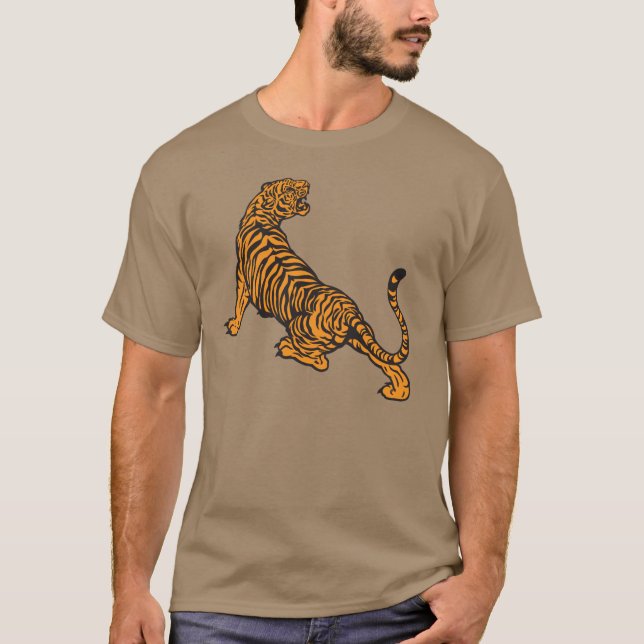 angry tiger T-Shirt (Front)