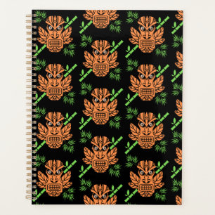 Angry Tiki Face Print Planner