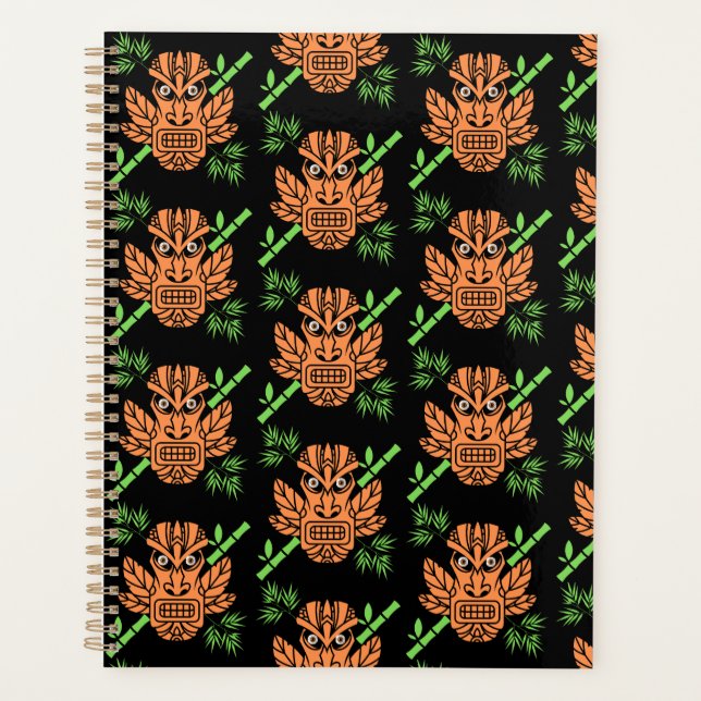 Angry Tiki Face Print Planner (Front)
