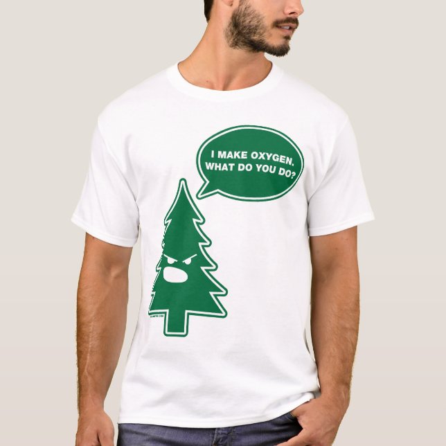 Angry Tree (crisp) T-Shirt (Front)