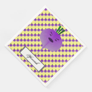 Angry Turnip by Kenneth Yoncich Napkin